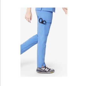 Figs Yola Skinny Scrub Pants -2 pair- ceil blue